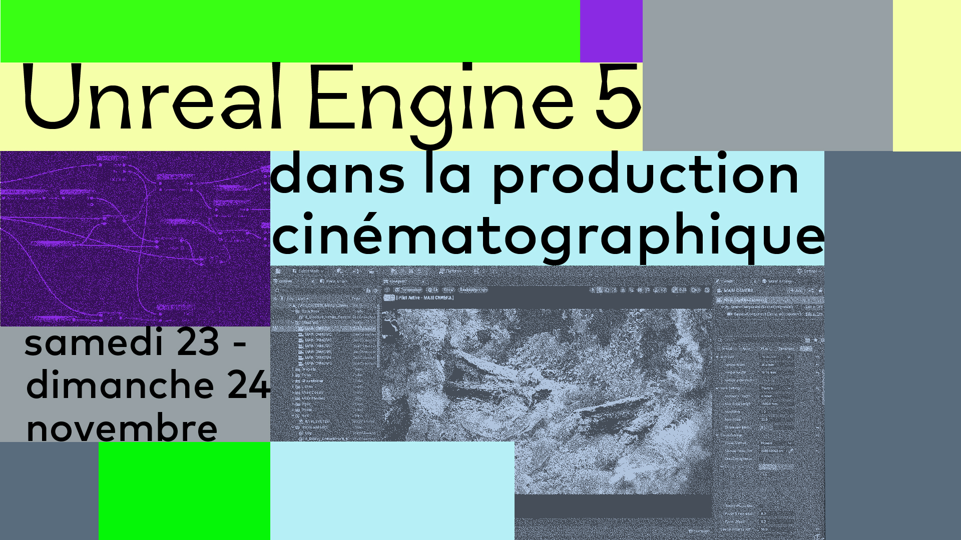 Formation Unreal Engine 5 dans la production cinématographique à TOPO - Centre de création numérique en novembre 2024 à Montréal